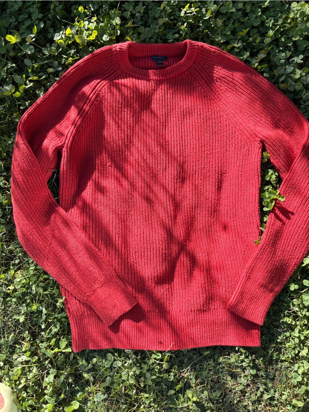 J. Crew Red Crewneck Sweater - Classic Knit